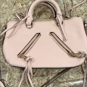 Rebecca Minkoff Blush Mini Bag with Gold Accents